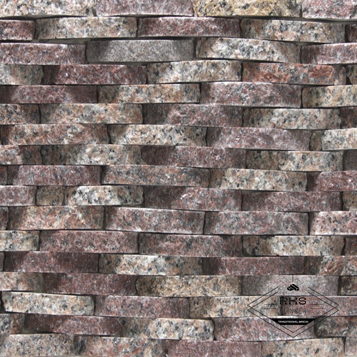Фасадный камень Плетёнка — Гранит Капустинский в Орле